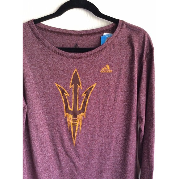 NWT, AdidasArizona State Sun Devils  Long Sleeve Tee Shirt - Large - Picture 2 of 8